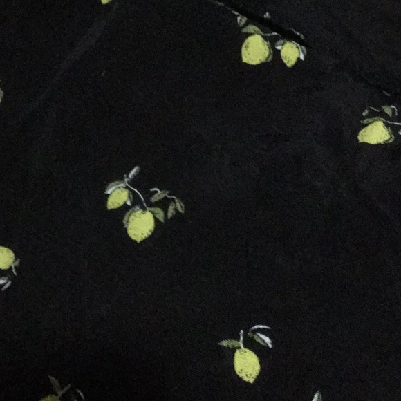 Free People size 6 Margot lemon printed pants - Picture 6 of 9